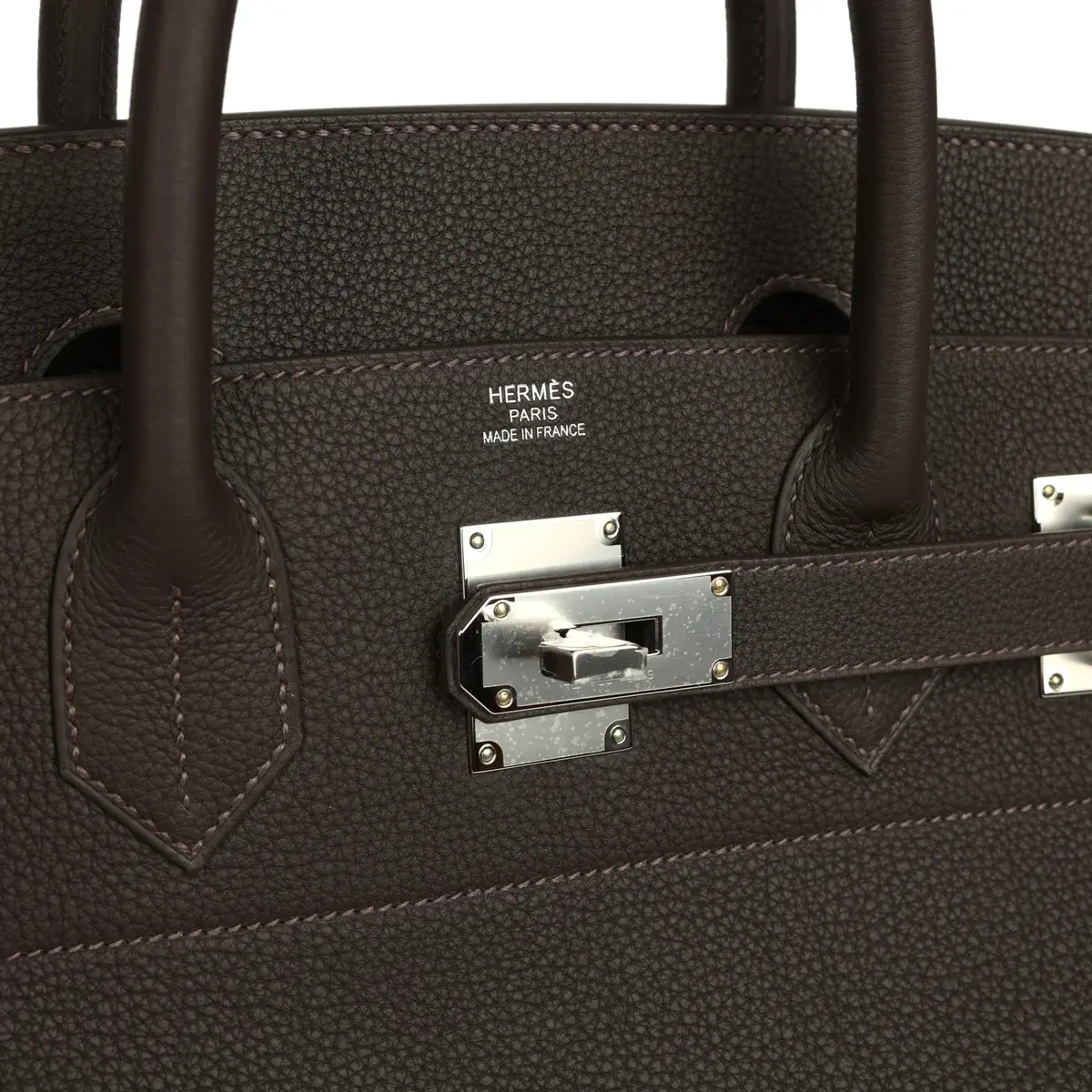 HERMÈS Hermes HAC Birkin 40 Bai Brun Togo Palladium Hardware | Thumbnail 7 HERMÈS Hermes HAC Birkin 40 Bai Brun Togo Palladium Hardware | Thumbnail 7