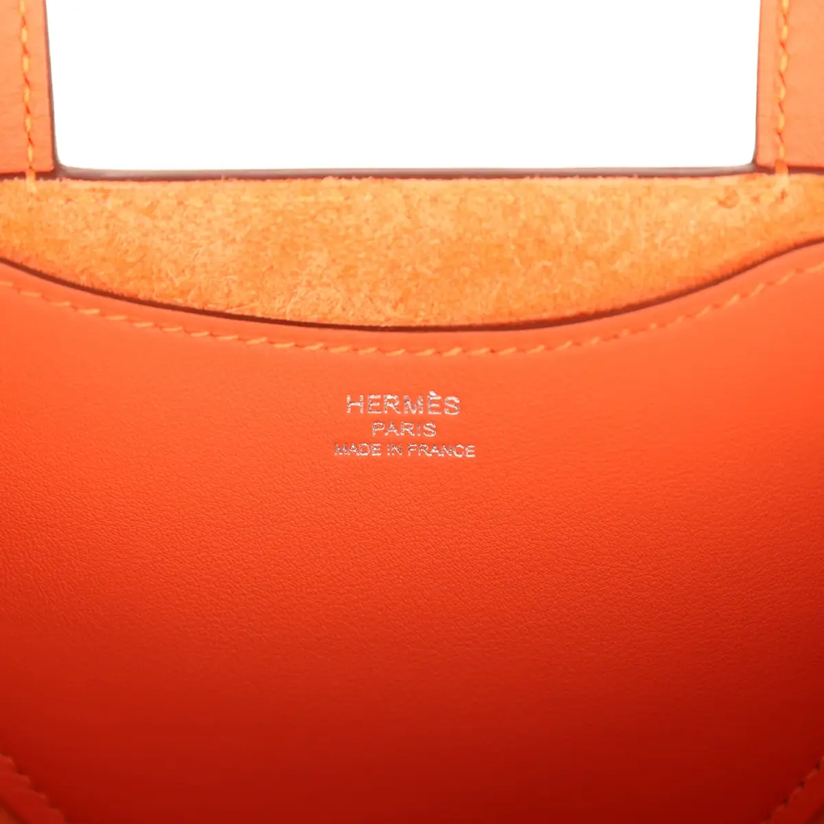 HERMÈS Hermes In-The-Loop 18 Tangerine Clemence, Swift Palladium Hardware | Thumbnail 9 HERMÈS Hermes In-The-Loop 18 Tangerine Clemence, Swift Palladium Hardware | Thumbnail 9