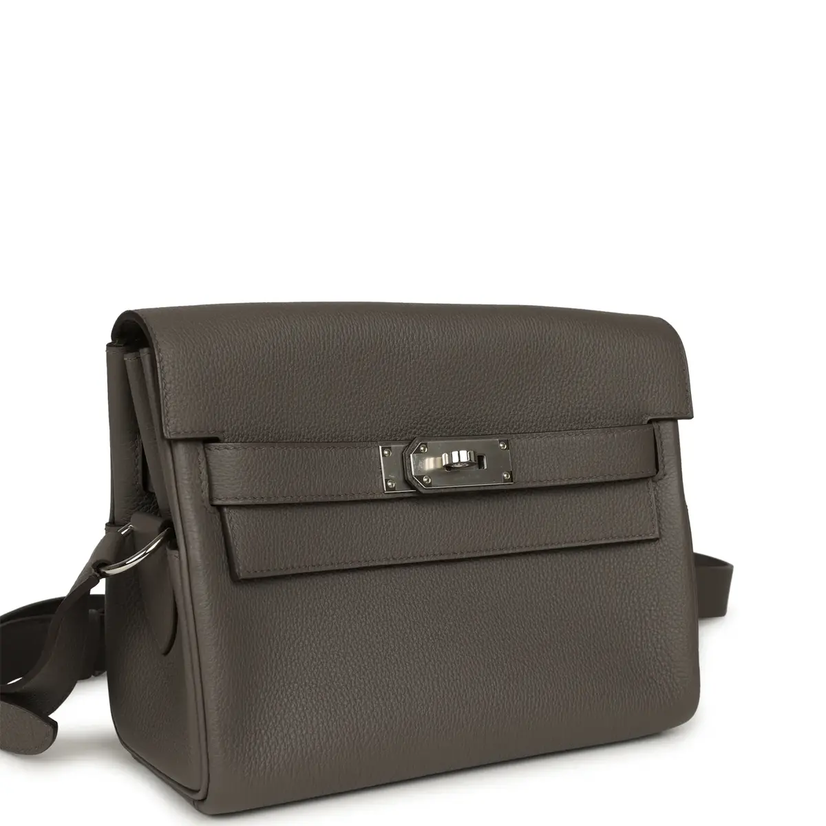 HERMÈS Hermes Kelly Messenger PM Etain Togo Palladium Hardware | Thumbnail 2