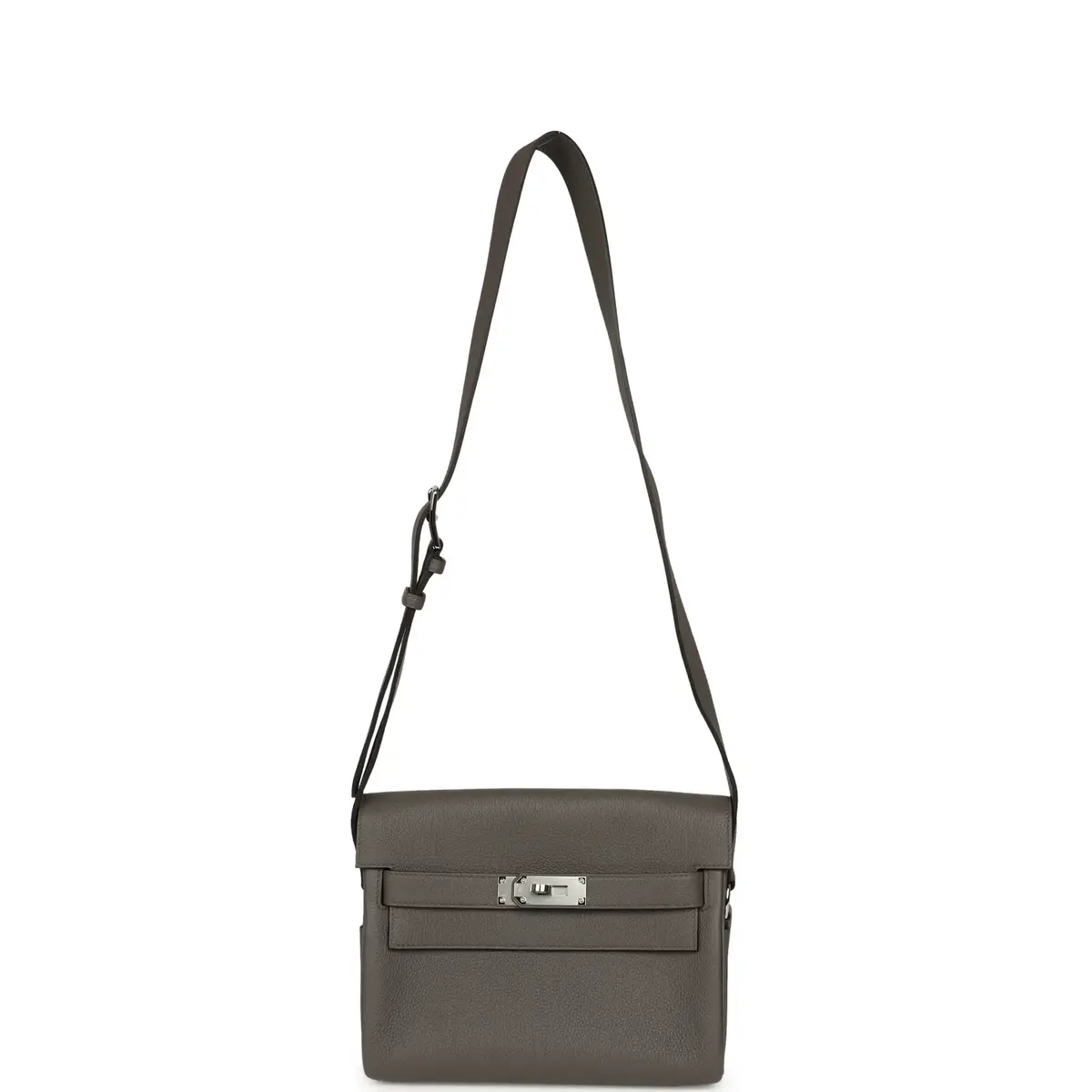 HERMÈS Hermes Kelly Messenger PM Etain Togo Palladium Hardware | Thumbnail 7