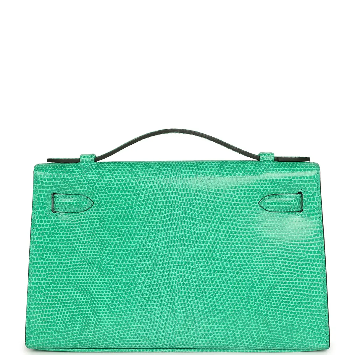 HERMÈS Hermes Kelly Pochette Menthe Varanus Niloticus Lizard Palladium Hardware | Thumbnail 4 HERMÈS Hermes Kelly Pochette Menthe Varanus Niloticus Lizard Palladium Hardware | Thumbnail 4