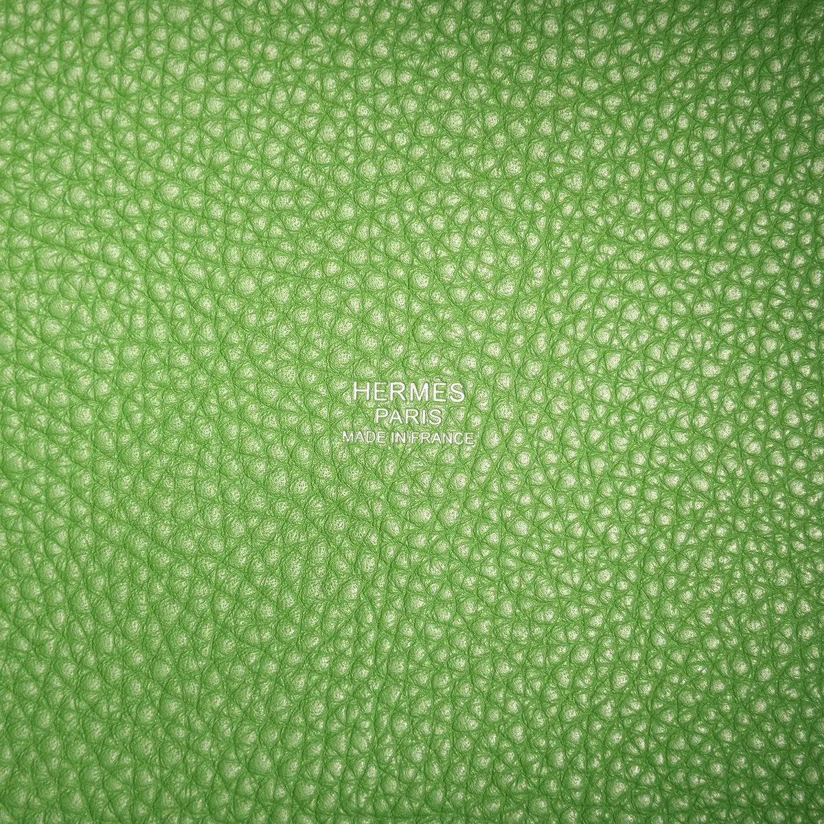 HERMÈS Hermes Picotin Lock 18 Eclat Vert Yucca Clemence, Celeste Swift Palladium Hardware | Thumbnail 8 HERMÈS Hermes Picotin Lock 18 Eclat Vert Yucca Clemence, Celeste Swift Palladium Hardware | Thumbnail 8
