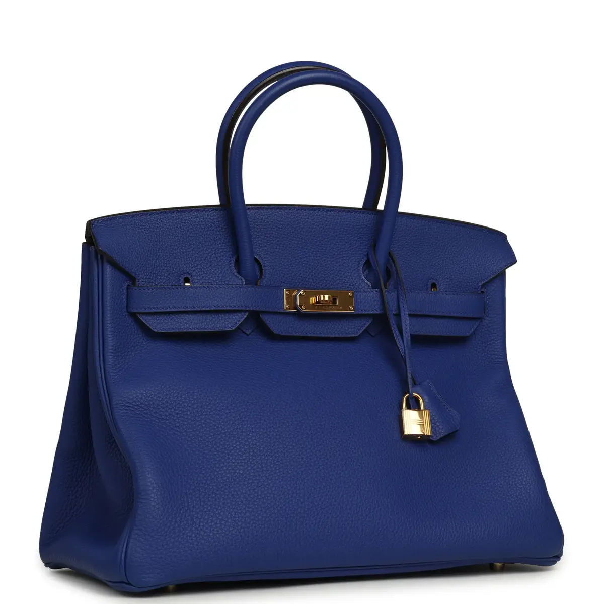 HERMÈS Pre-owned Hermes Birkin 35 Bleu Royal Togo Gold Hardware | Thumbnail 2 HERMÈS Pre-owned Hermes Birkin 35 Bleu Royal Togo Gold Hardware | Thumbnail 2