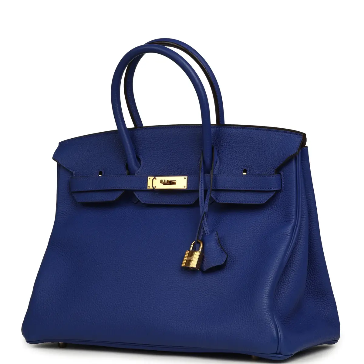 HERMÈS Pre-owned Hermes Birkin 35 Bleu Royal Togo Gold Hardware | Thumbnail 5 HERMÈS Pre-owned Hermes Birkin 35 Bleu Royal Togo Gold Hardware | Thumbnail 5