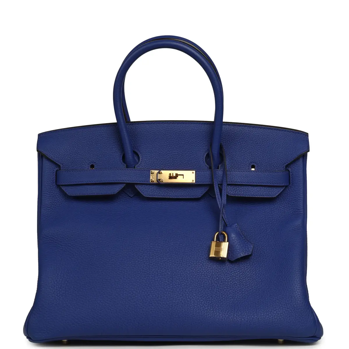 HERMÈS Pre-owned Hermes Birkin 35 Bleu Royal Togo Gold Hardware | Image 1 HERMÈS Pre-owned Hermes Birkin 35 Bleu Royal Togo Gold Hardware | Image 1