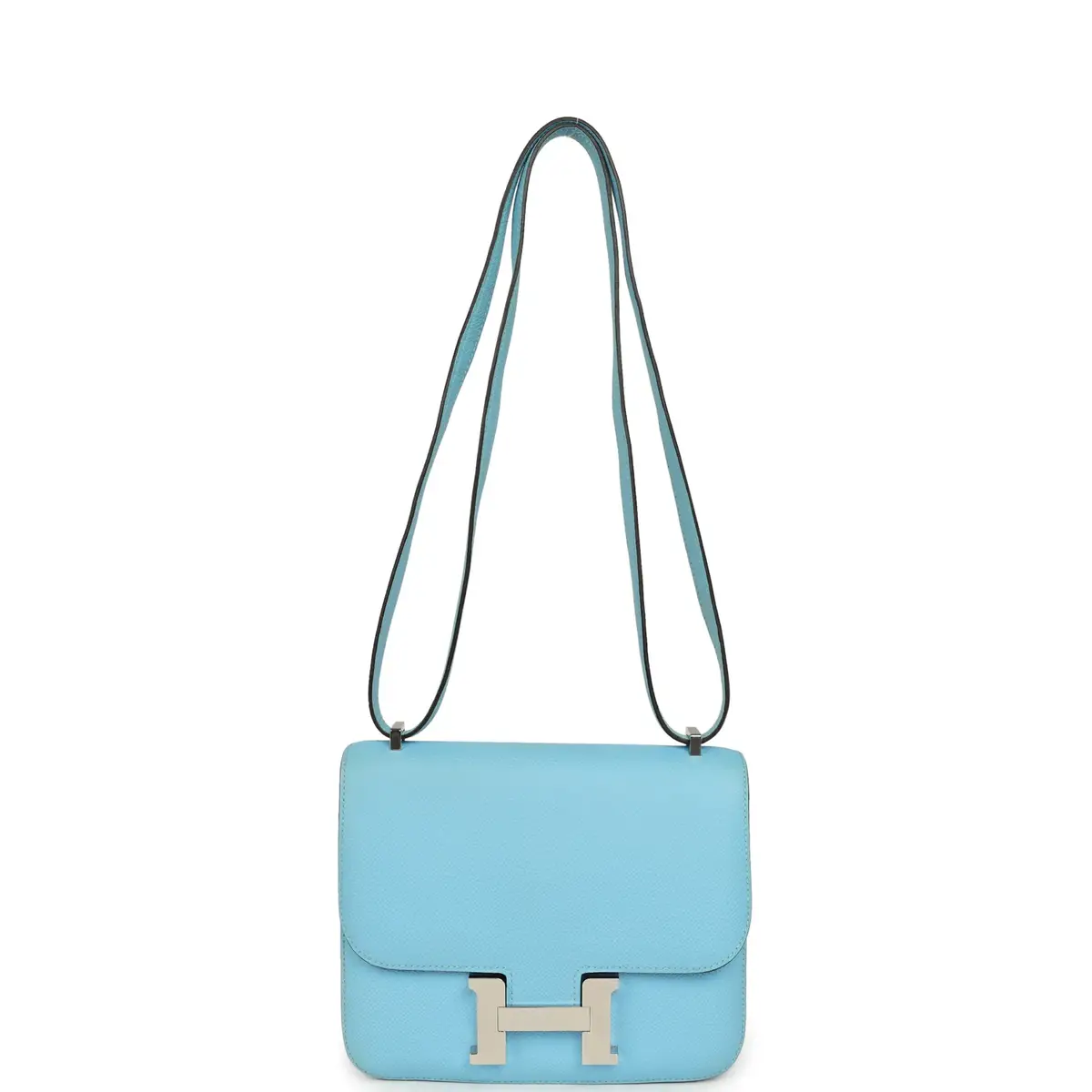 HERMÈS Pre-owned Hermes Constance 18 Celeste Epsom Palladium Hardware | Thumbnail 7 HERMÈS Pre-owned Hermes Constance 18 Celeste Epsom Palladium Hardware | Thumbnail 7