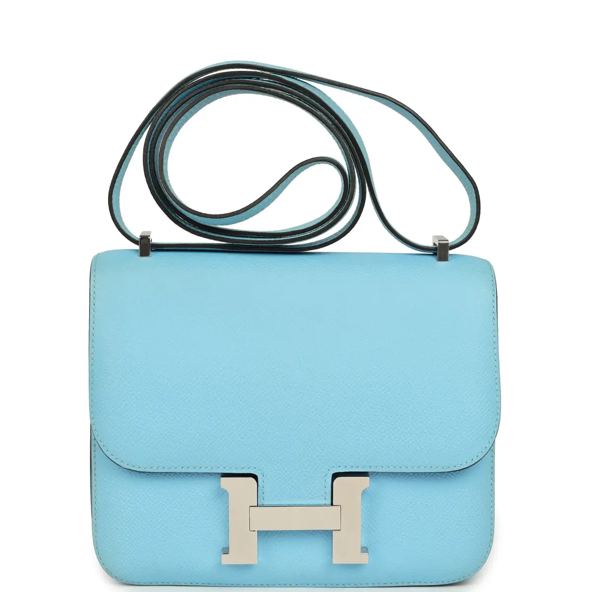 HERMÈS Pre-owned Hermes Constance 18 Celeste Epsom Palladium Hardware | Image 1 HERMÈS Pre-owned Hermes Constance 18 Celeste Epsom Palladium Hardware | Image 1