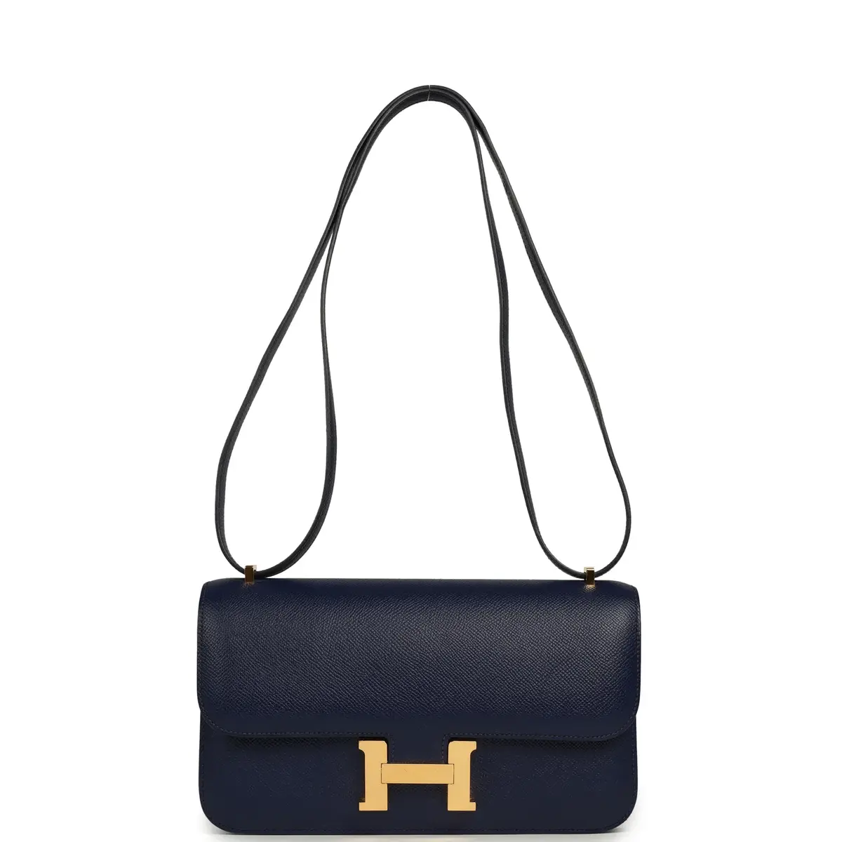 HERMÈS Pre-owned Hermes Constance Elan Bleu Indigo Epsom Gold Hardware | Thumbnail 7 HERMÈS Pre-owned Hermes Constance Elan Bleu Indigo Epsom Gold Hardware | Thumbnail 7