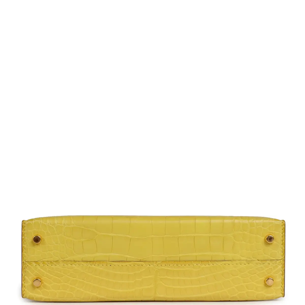 HERMÈS Pre-owned Hermes Kelly 20 Sellier Mimosa Matte Alligator Gold Hardware | Thumbnail 6 HERMÈS Pre-owned Hermes Kelly 20 Sellier Mimosa Matte Alligator Gold Hardware | Thumbnail 6