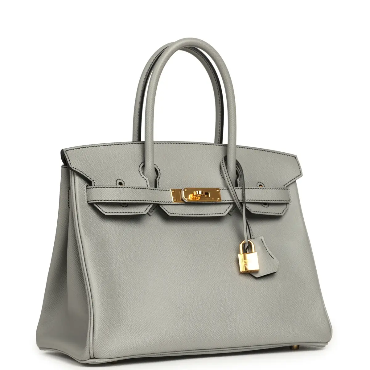 HERMÈS Pre-owned Hermes Special Order (HSS) Birkin 30 Gris Mouette Verso Epsom Gold Hardware | Thumbnail 2 HERMÈS Pre-owned Hermes Special Order (HSS) Birkin 30 Gris Mouette Verso Epsom Gold Hardware | Thumbnail 2