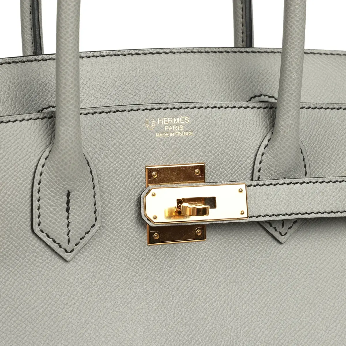 HERMÈS Pre-owned Hermes Special Order (HSS) Birkin 30 Gris Mouette Verso Epsom Gold Hardware | Thumbnail 7 HERMÈS Pre-owned Hermes Special Order (HSS) Birkin 30 Gris Mouette Verso Epsom Gold Hardware | Thumbnail 7