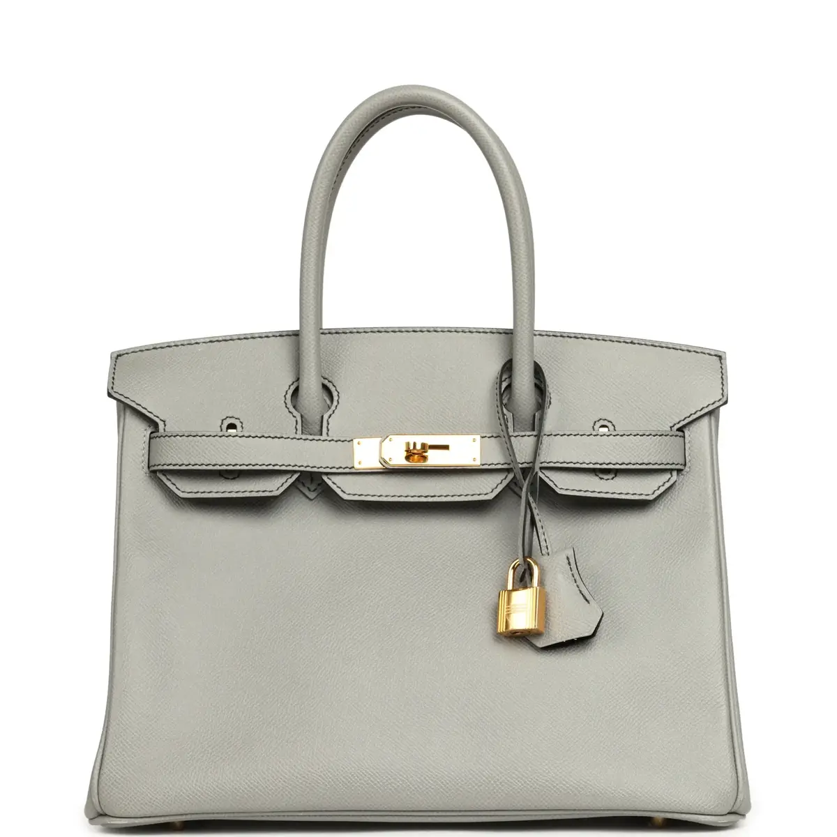 HERMÈS Pre-owned Hermes Special Order (HSS) Birkin 30 Gris Mouette Verso Epsom Gold Hardware | Image 1 HERMÈS Pre-owned Hermes Special Order (HSS) Birkin 30 Gris Mouette Verso Epsom Gold Hardware | Image 1