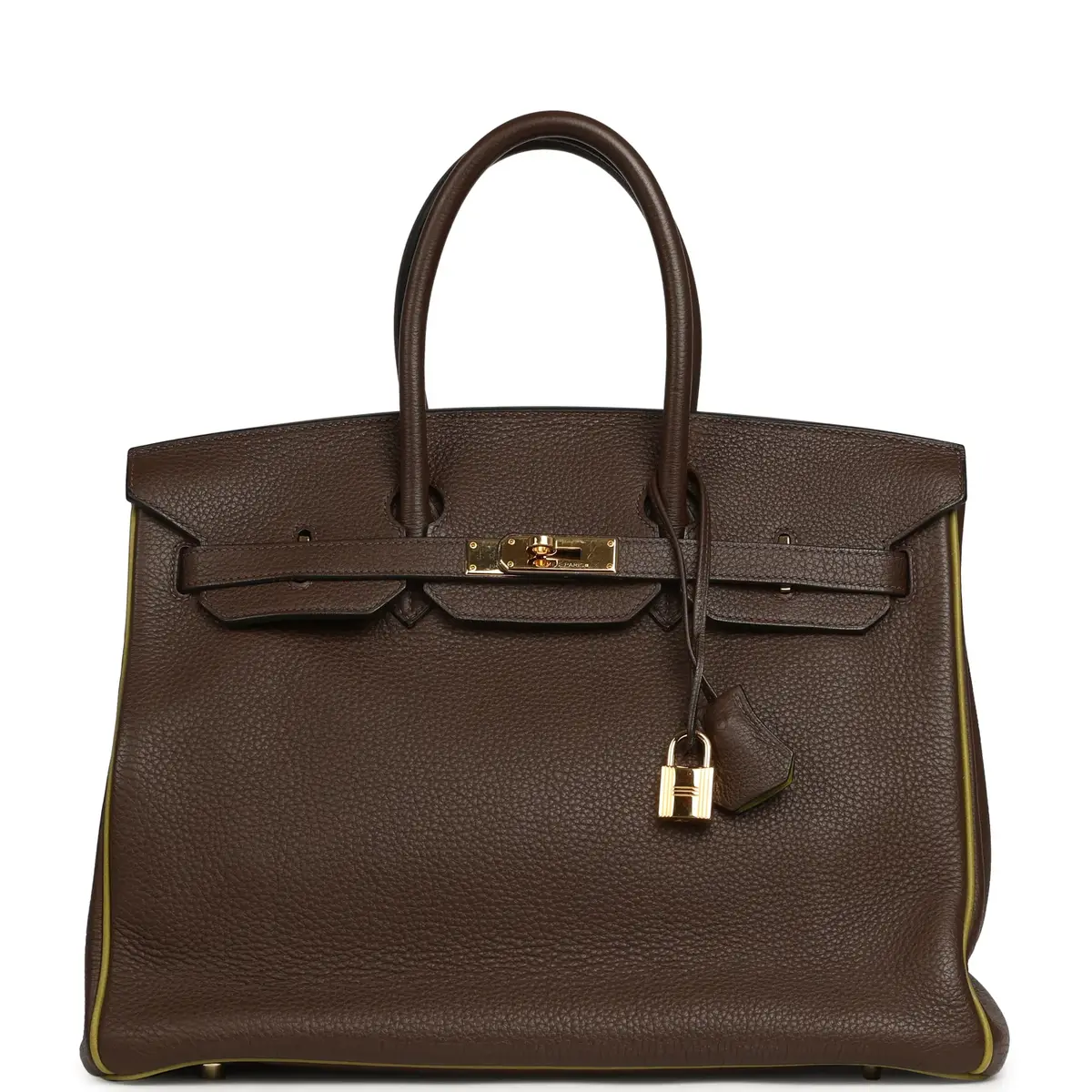HERMÈS Pre-owned Hermes Special Order (HSS) Birkin 35 Chocolat Verso Togo Gold Hardware | Image 1 HERMÈS Pre-owned Hermes Special Order (HSS) Birkin 35 Chocolat Verso Togo Gold Hardware | Image 1