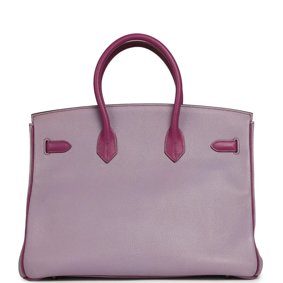 HERMÈS Pre-owned Hermes Special Order (HSS) Birkin 35 Lilac, Cyclamen Chevre Mysore Palladium Hardware | Thumbnail 4 HERMÈS Pre-owned Hermes Special Order (HSS) Birkin 35 Lilac, Cyclamen Chevre Mysore Palladium Hardware | Thumbnail 4