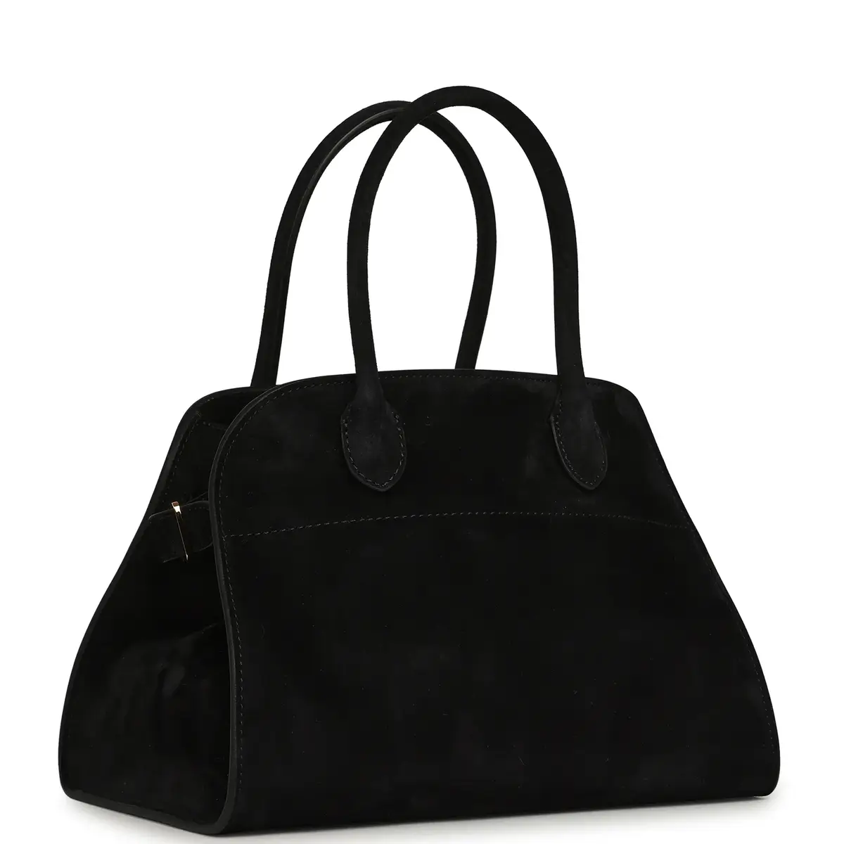 The Row The Row Soft Margaux 10 Bag Black Suede Gold Hardware | Thumbnail 2 The Row The Row Soft Margaux 10 Bag Black Suede Gold Hardware | Thumbnail 2