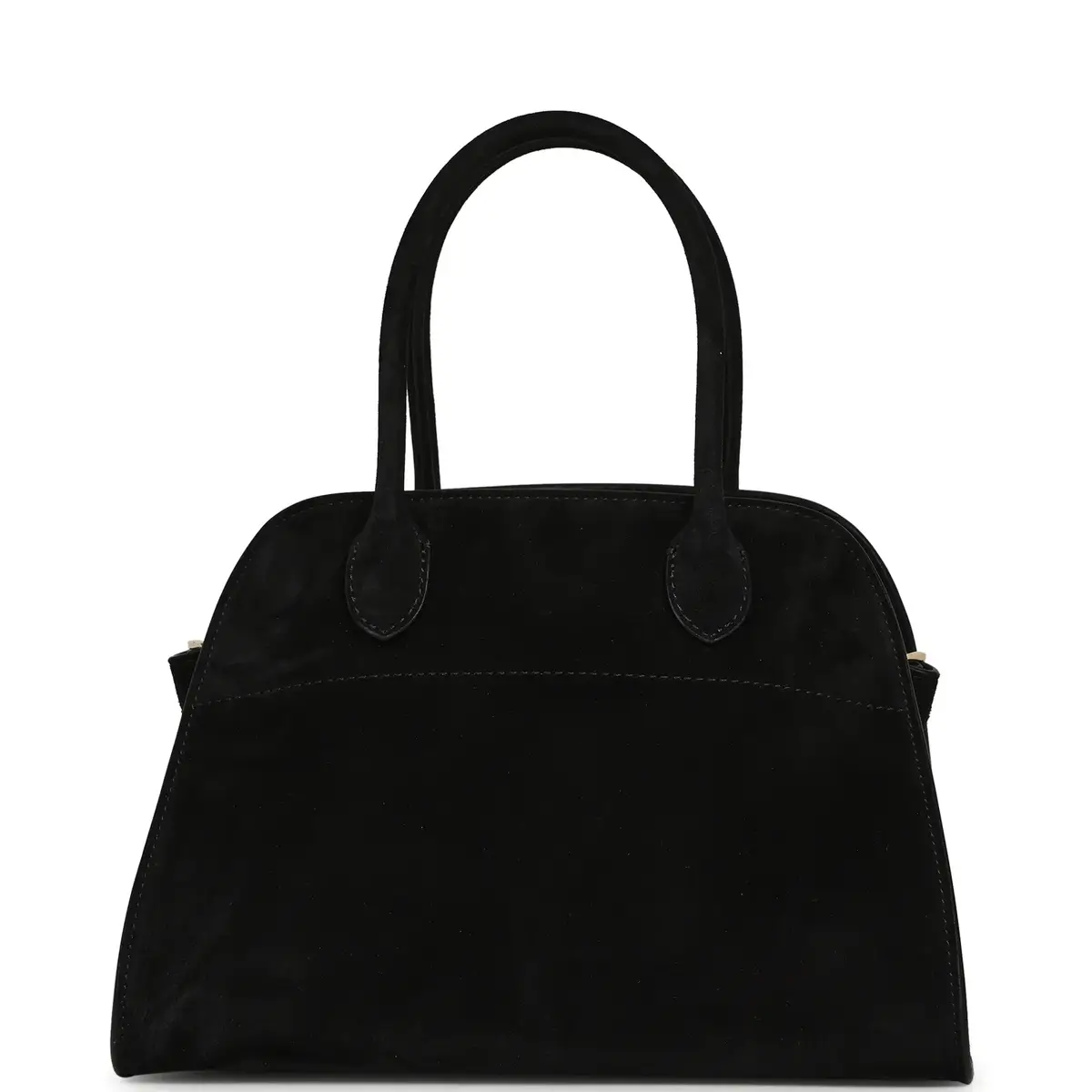 The Row The Row Soft Margaux 10 Bag Black Suede Gold Hardware | Thumbnail 4 The Row The Row Soft Margaux 10 Bag Black Suede Gold Hardware | Thumbnail 4