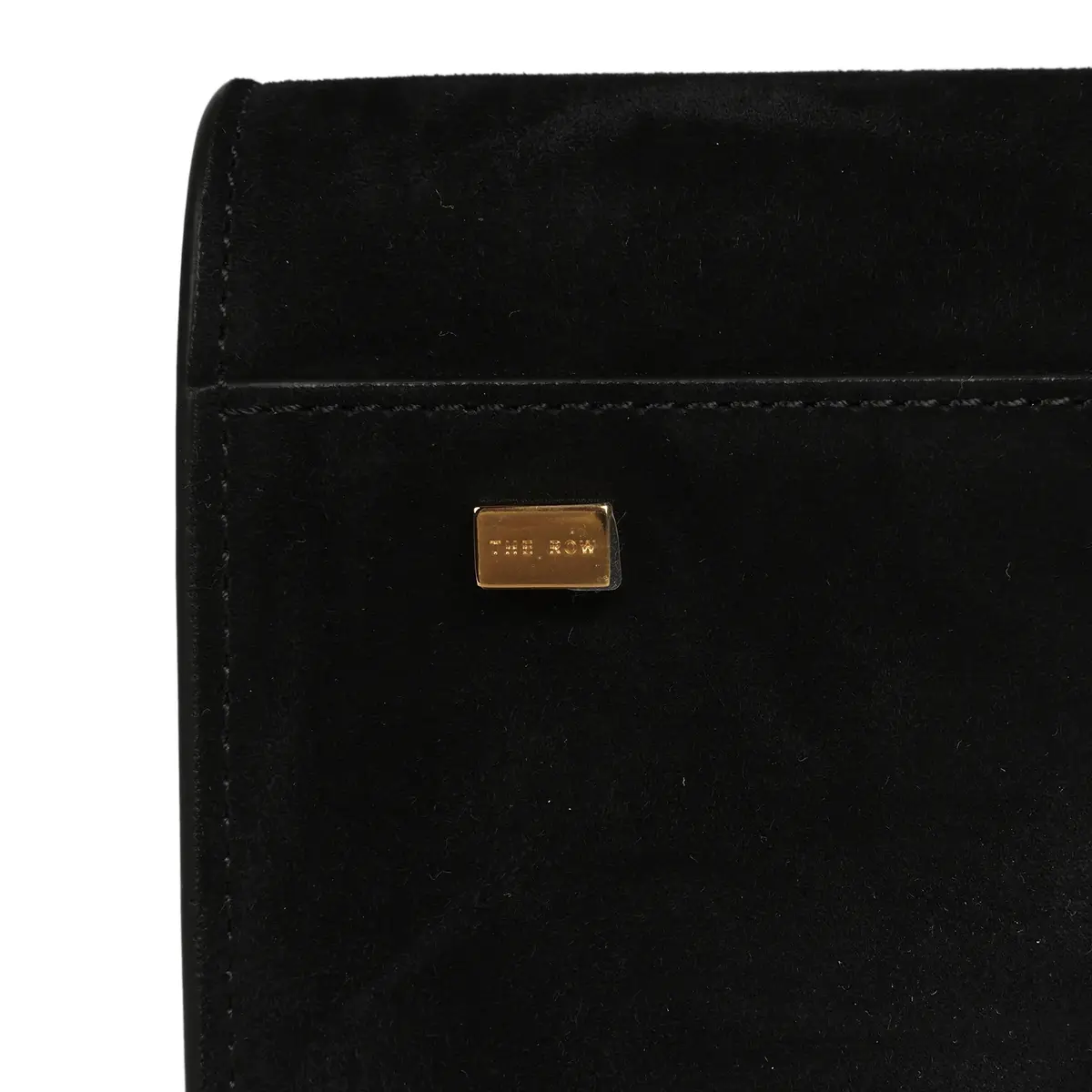 The Row The Row Soft Margaux 10 Bag Black Suede Gold Hardware | Thumbnail 7 The Row The Row Soft Margaux 10 Bag Black Suede Gold Hardware | Thumbnail 7
