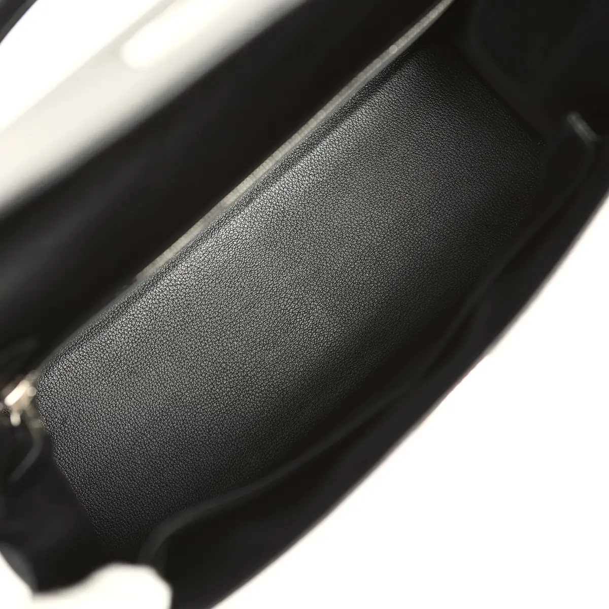 HERMÈS Vintage Hermes Kelly Sellier 32 Black Box Palladium Hardware | Thumbnail 8