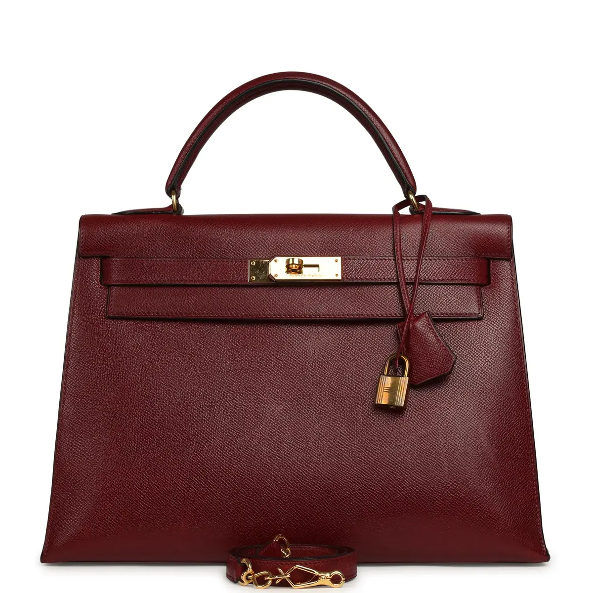 HERMÈS Vintage Hermes Kelly Sellier 32 Rouge H Courcheval Gold Hardware | Image 1 HERMÈS Vintage Hermes Kelly Sellier 32 Rouge H Courcheval Gold Hardware | Image 1