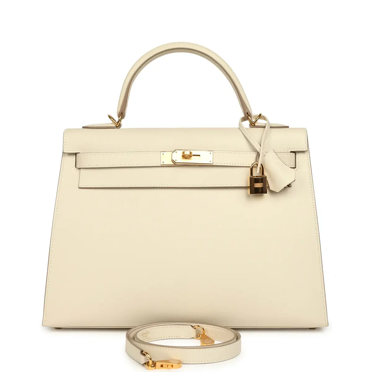 HERMÈS wait to list Hermes Kelly Sellier 32 Craie Epsom Gold Hardware | Image 1 HERMÈS wait to list Hermes Kelly Sellier 32 Craie Epsom Gold Hardware | Image 1