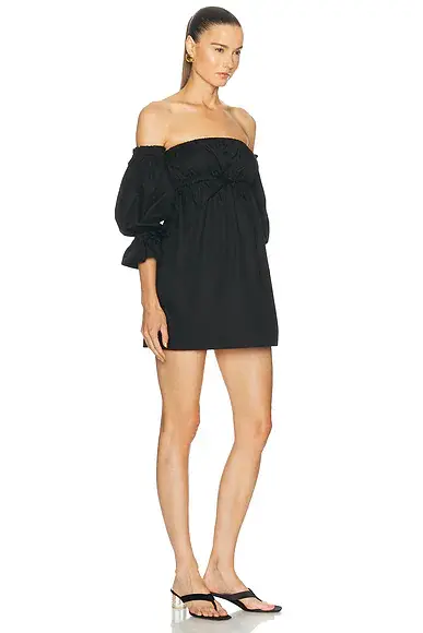 Saint Laurent Off The Shoulder Mini Dress | Thumbnail 2