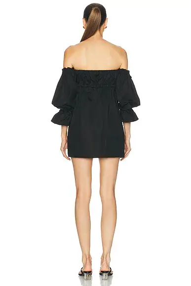 Saint Laurent Off The Shoulder Mini Dress | Thumbnail 3
