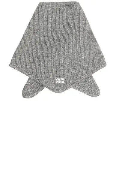 Miu Miu Cashmere Wool Scarf | Thumbnail 2 Miu Miu Cashmere Wool Scarf | Thumbnail 2