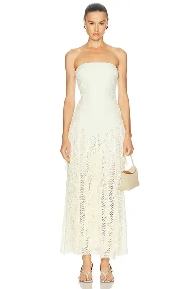 PatBo Ayla Fringe Strapless Maxi Dress | Image 1 PatBo Ayla Fringe Strapless Maxi Dress | Image 1