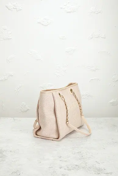 Chanel Chanel Small Deauville Tote Bag | Thumbnail 4 Chanel Chanel Small Deauville Tote Bag | Thumbnail 4