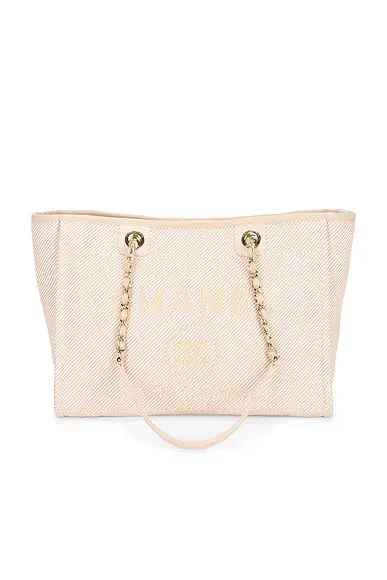 chanel Chanel Small Deauville Tote Bag | Image 1 chanel Chanel Small Deauville Tote Bag | Image 1