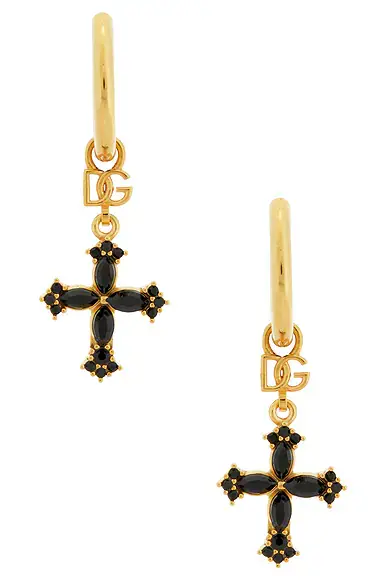 Dolce & Gabbana Hoop Cross Earrings | Thumbnail 4 Dolce & Gabbana Hoop Cross Earrings | Thumbnail 4