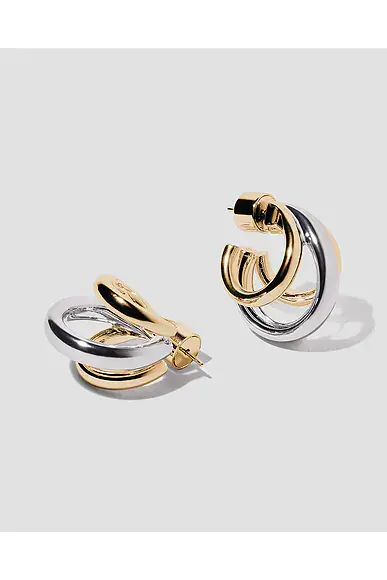 Jennifer Fisher Triple Lilly Huggie Earrings | Thumbnail 2