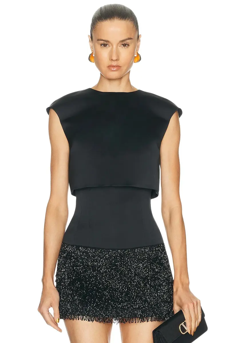 Berthe Doble Satin Top