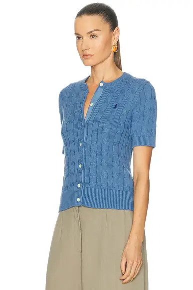 Polo Ralph Lauren Short Sleeve Cardigan | Thumbnail 2 Polo Ralph Lauren Short Sleeve Cardigan | Thumbnail 2