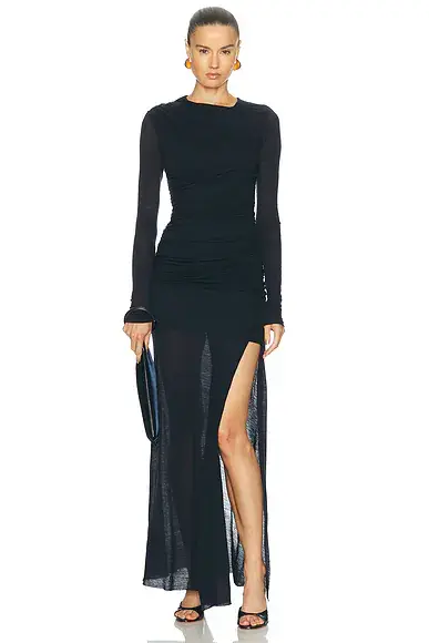SEV Draped Knit Long Dress | Image 1 SEV Draped Knit Long Dress | Image 1