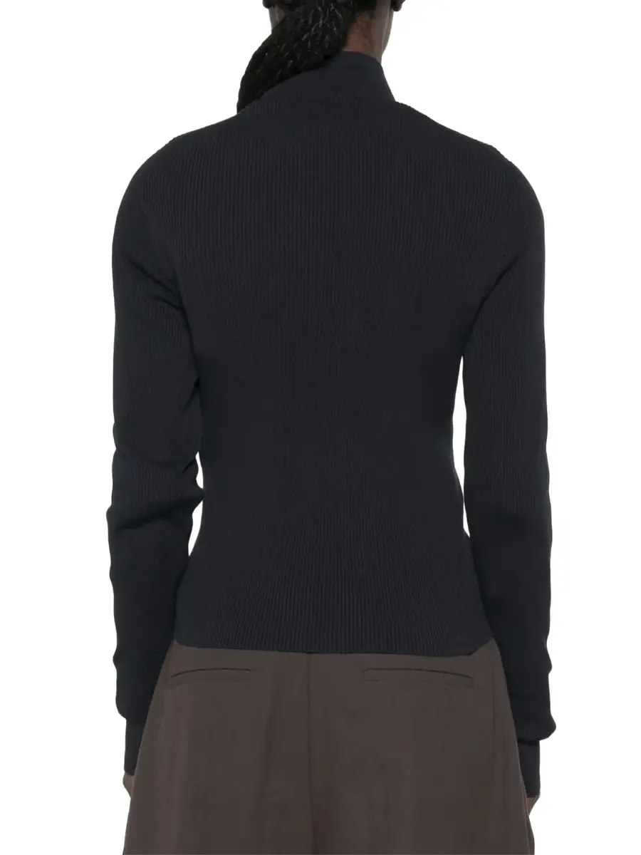 Miu Miu Cotton Zip-Up Cardigan | Thumbnail 4 Miu Miu Cotton Zip-Up Cardigan | Thumbnail 4