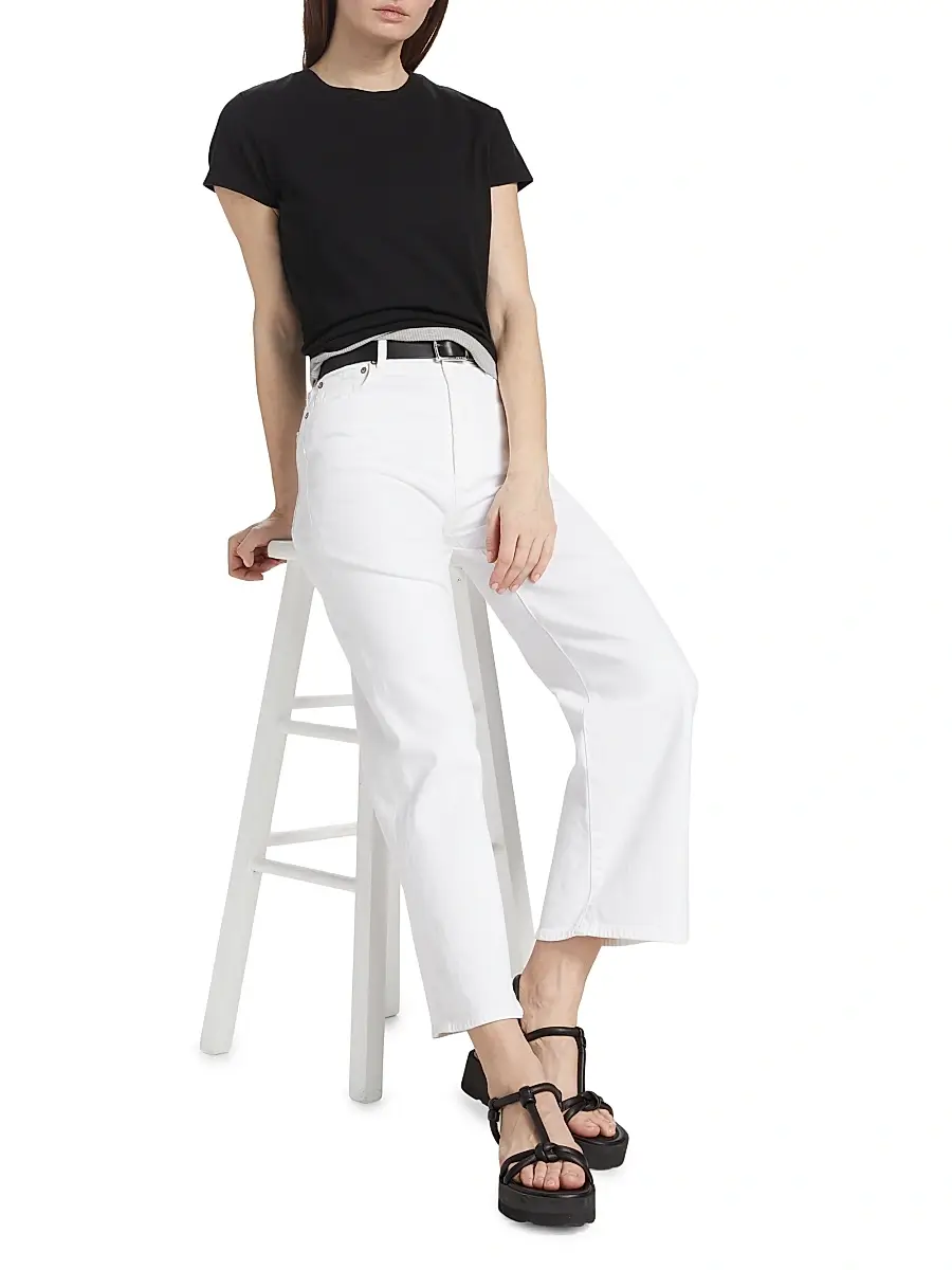 AGOLDE Women's Adine Shrunked T-Shirt | Thumbnail 2