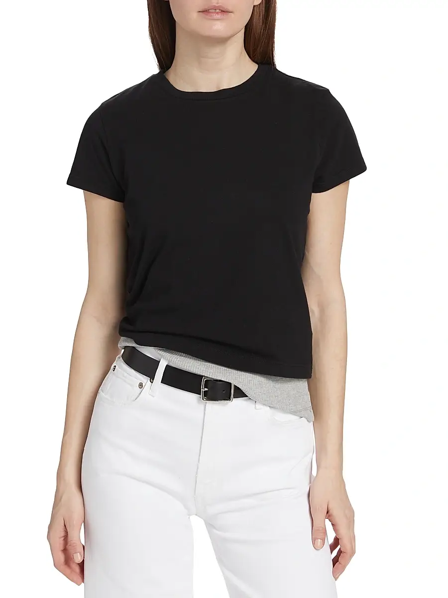 AGOLDE Women's Adine Shrunked T-Shirt | Thumbnail 3