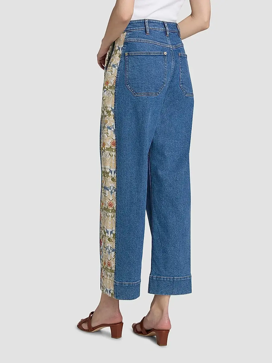 Cinq à Sept Women's Patchwork Zoe Jeans | Thumbnail 5 Cinq à Sept Women's Patchwork Zoe Jeans | Thumbnail 5