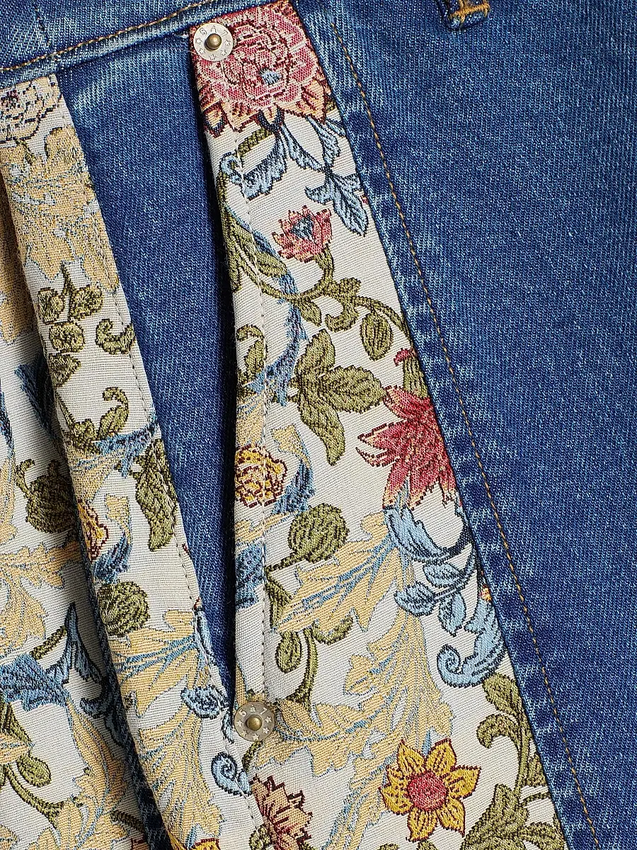 Cinq à Sept Women's Patchwork Zoe Jeans | Thumbnail 7 Cinq à Sept Women's Patchwork Zoe Jeans | Thumbnail 7