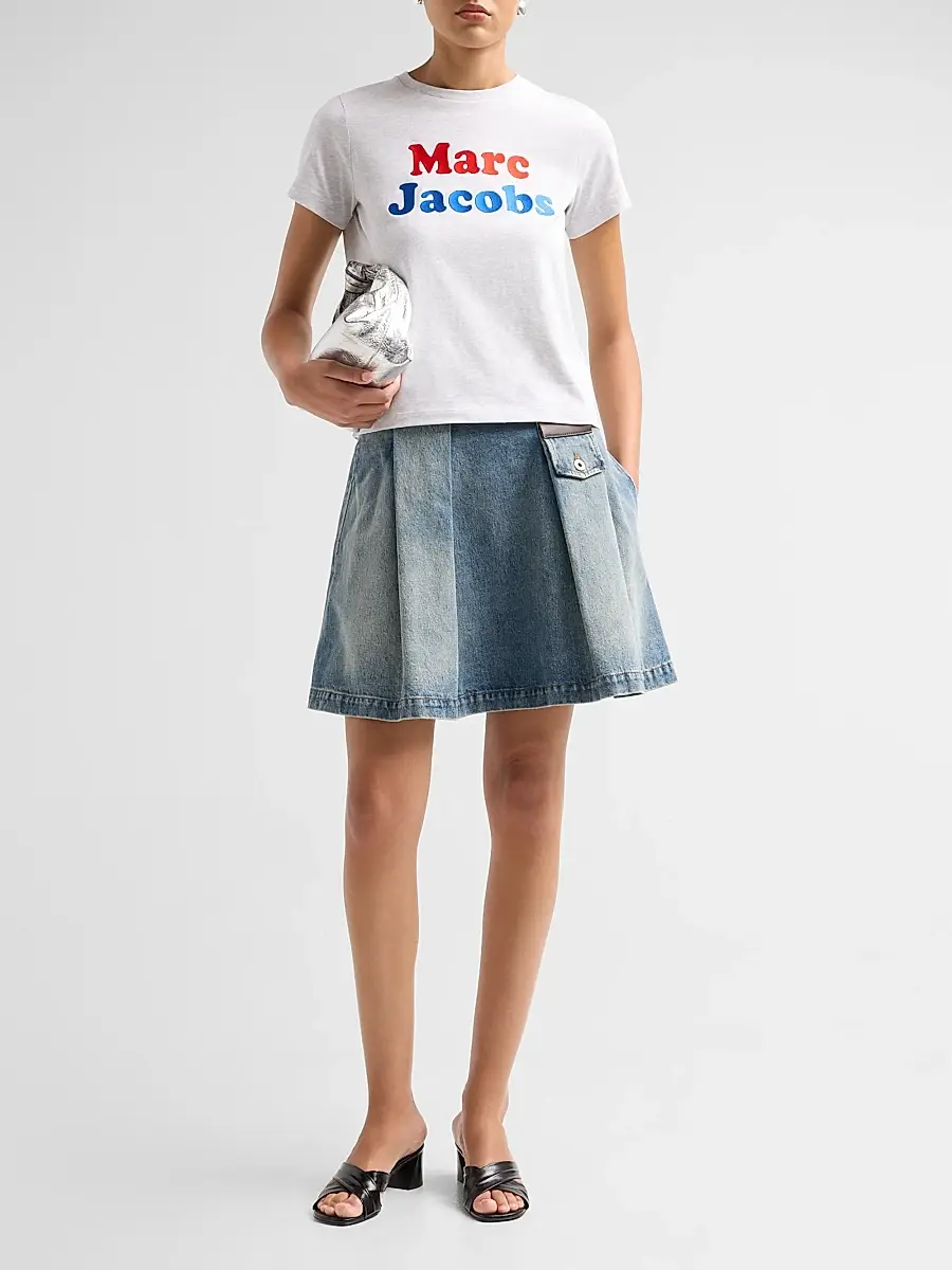 Marc Jacobs Women's Canal St Logo Cotton T-Shirt | Thumbnail 2