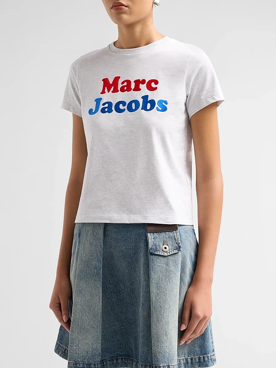 Marc Jacobs Women's Canal St Logo Cotton T-Shirt | Thumbnail 4