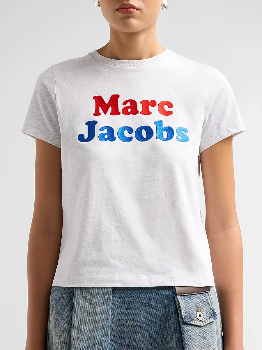 Marc Jacobs Women's Canal St Logo Cotton T-Shirt | Thumbnail 5
