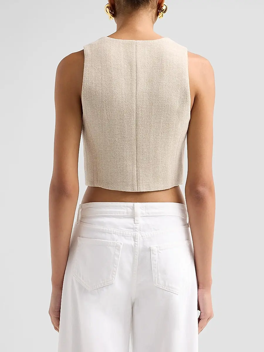 L'Agence Women's Jianna Short Vest | Thumbnail 3