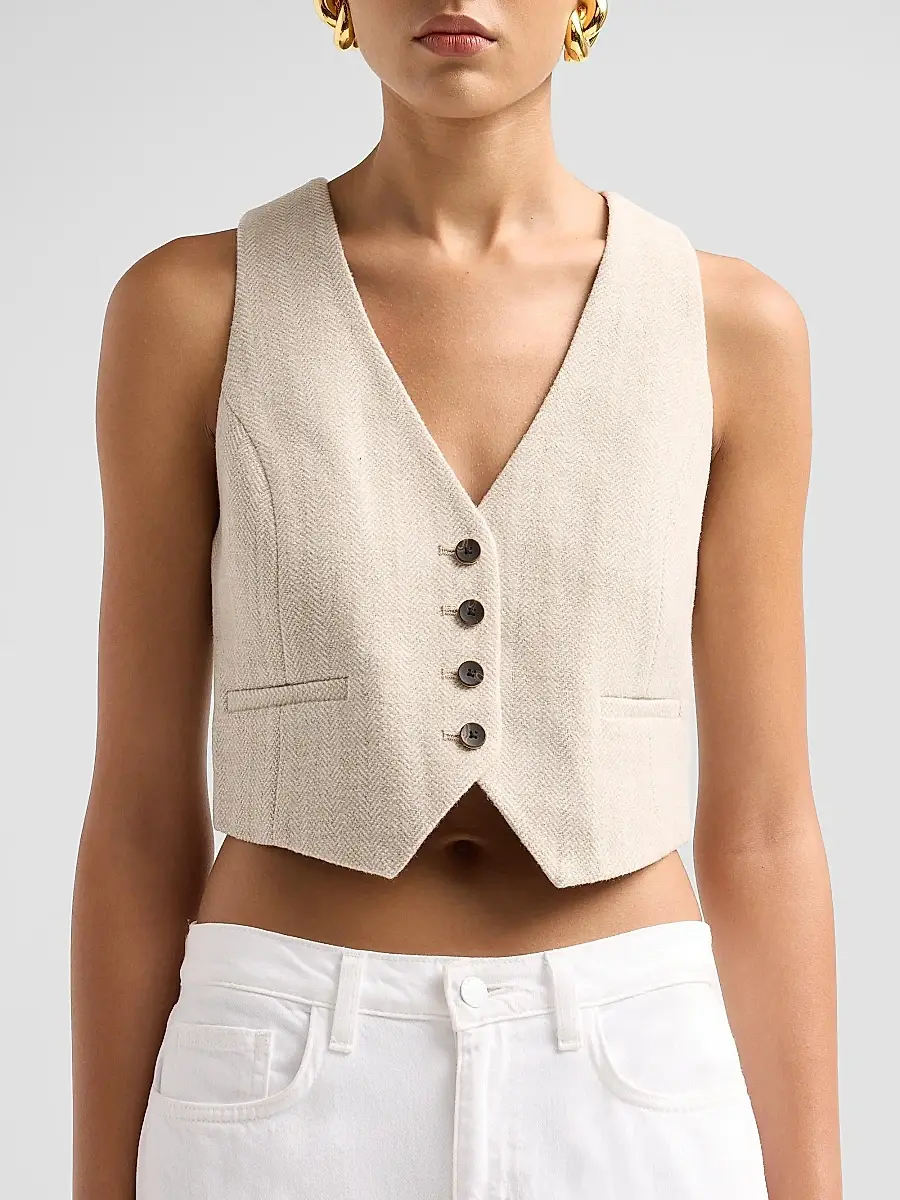 L'Agence Women's Jianna Short Vest | Thumbnail 5