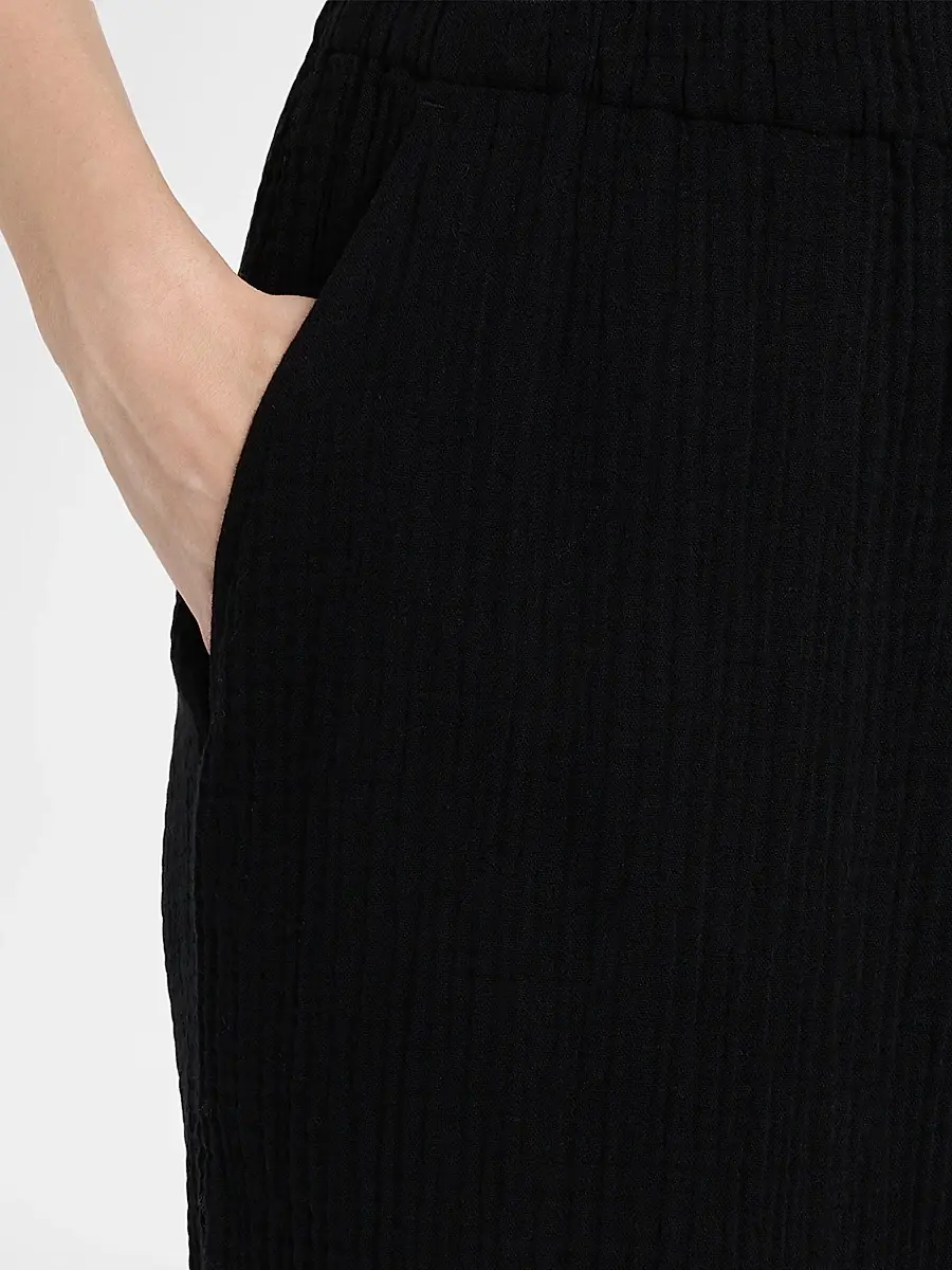 Eileen Fisher Women's Textured Wide-Leg Ankle Pants | Thumbnail 5 Eileen Fisher Women's Textured Wide-Leg Ankle Pants | Thumbnail 5