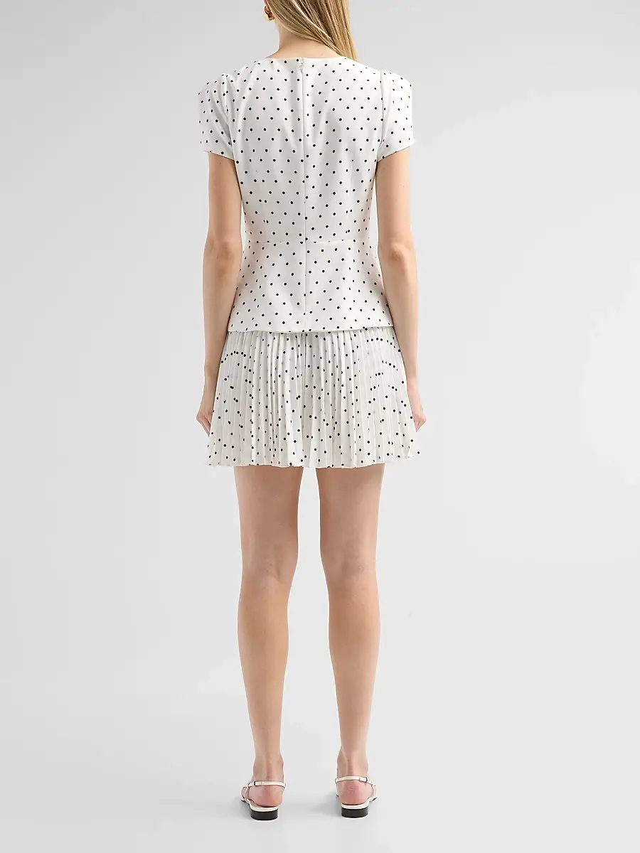 Milly Women's Haddy Polka Dot Layered Mini Dress | Thumbnail 3 Milly Women's Haddy Polka Dot Layered Mini Dress | Thumbnail 3