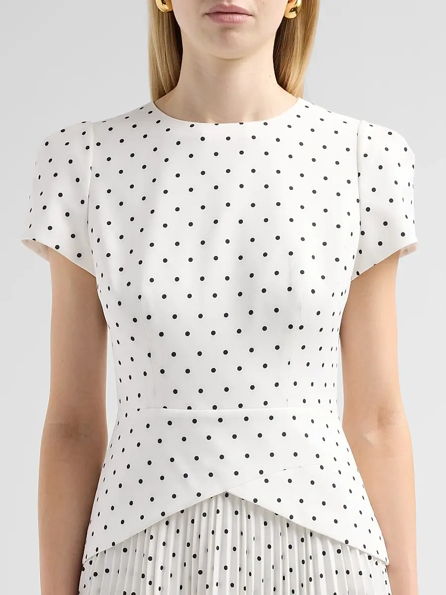 Milly Women's Haddy Polka Dot Layered Mini Dress | Thumbnail 5 Milly Women's Haddy Polka Dot Layered Mini Dress | Thumbnail 5