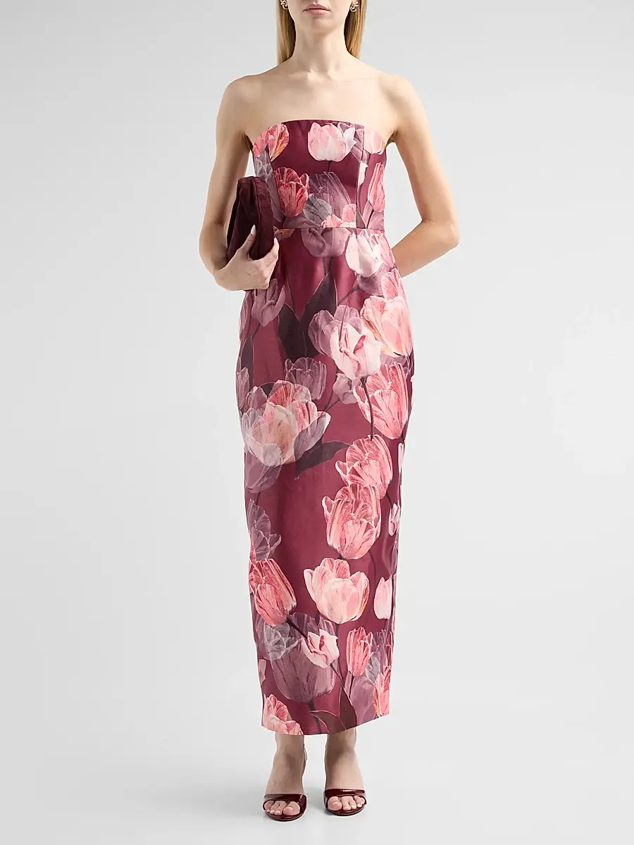 Milly Women's Orion Tulip Brocade Dress | Thumbnail 2 Milly Women's Orion Tulip Brocade Dress | Thumbnail 2