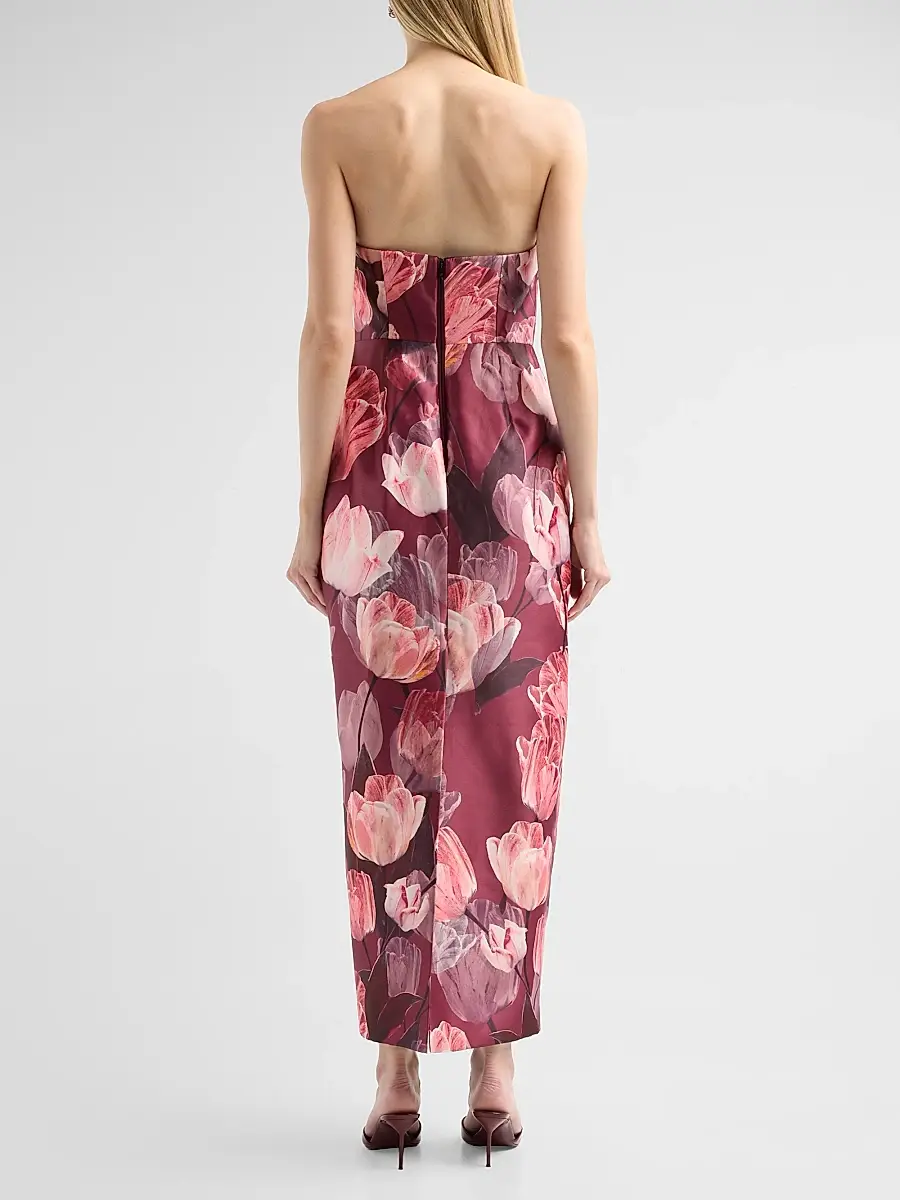 Milly Women's Orion Tulip Brocade Dress | Thumbnail 3 Milly Women's Orion Tulip Brocade Dress | Thumbnail 3